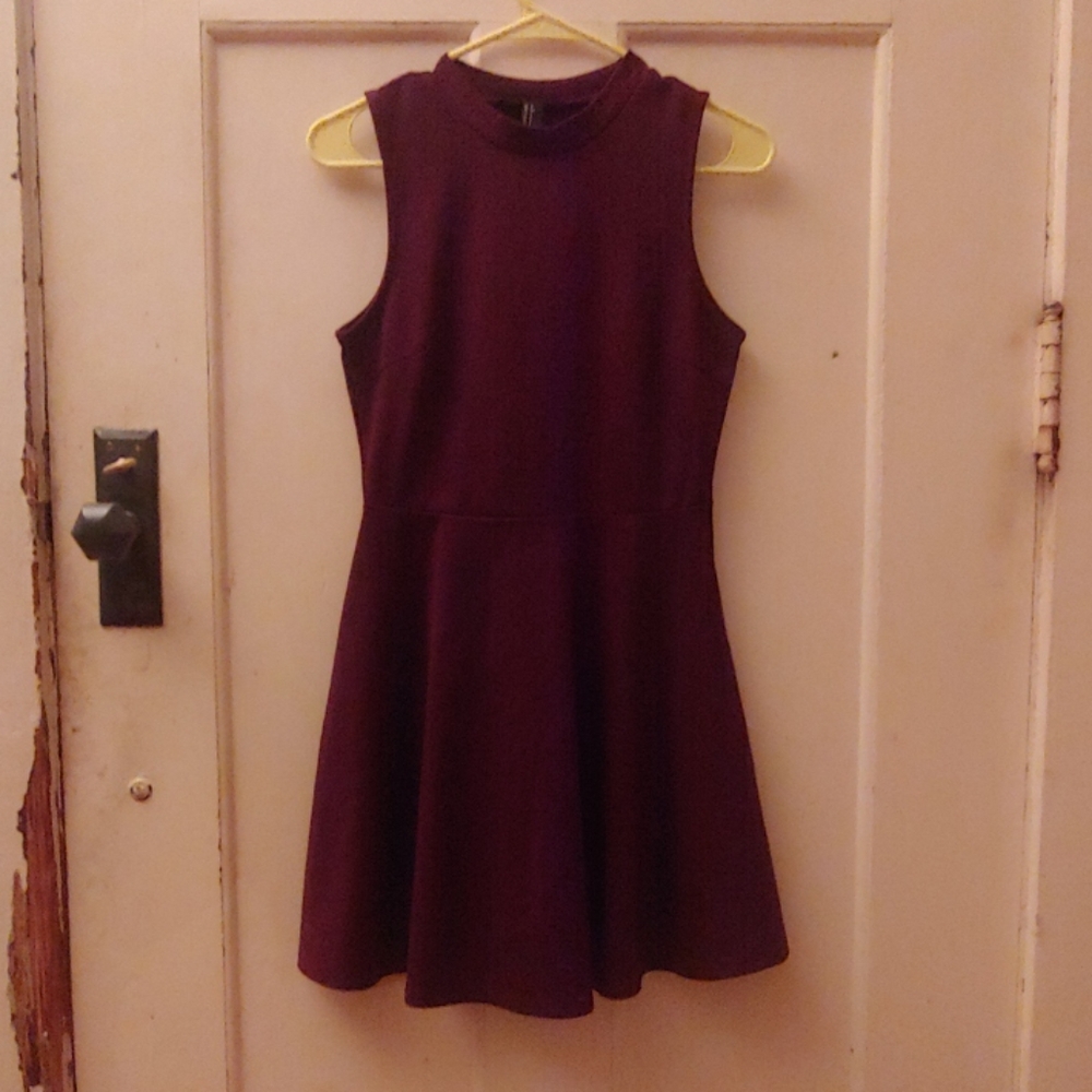 Maroon cocktail dress